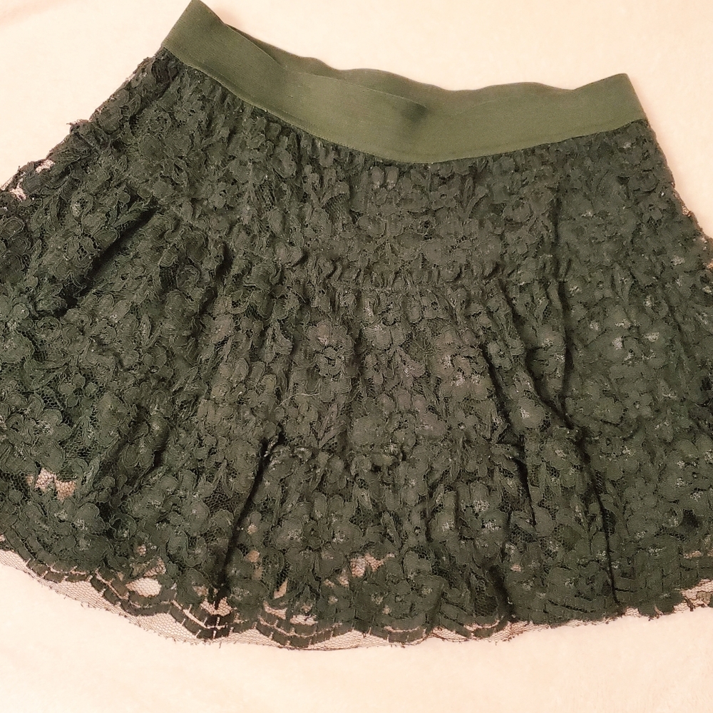 Elle Goth Lace Skater Skirt